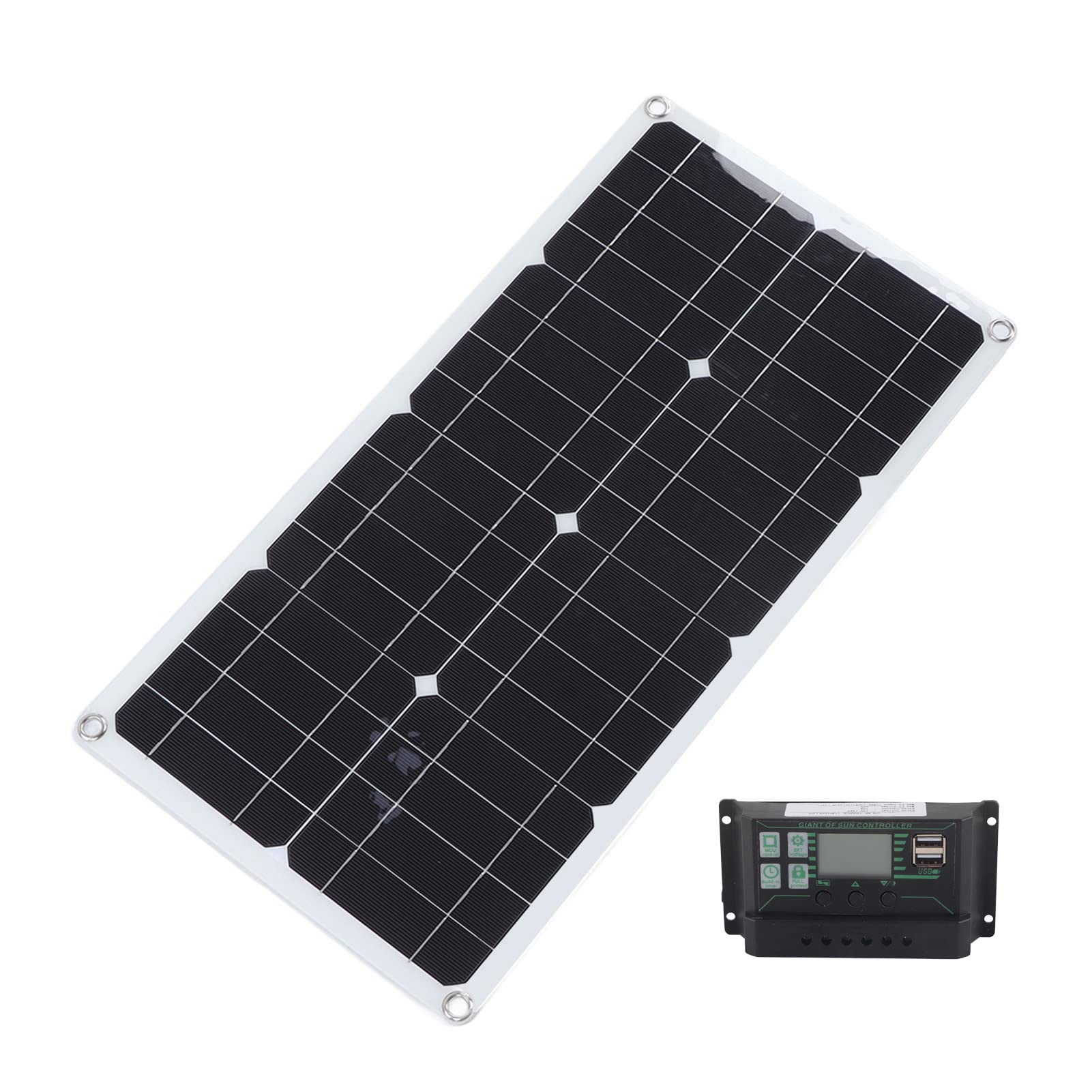 SIXRUN Kit Pannello Solare Monocristallino 250W, Caricabatterie Portatile