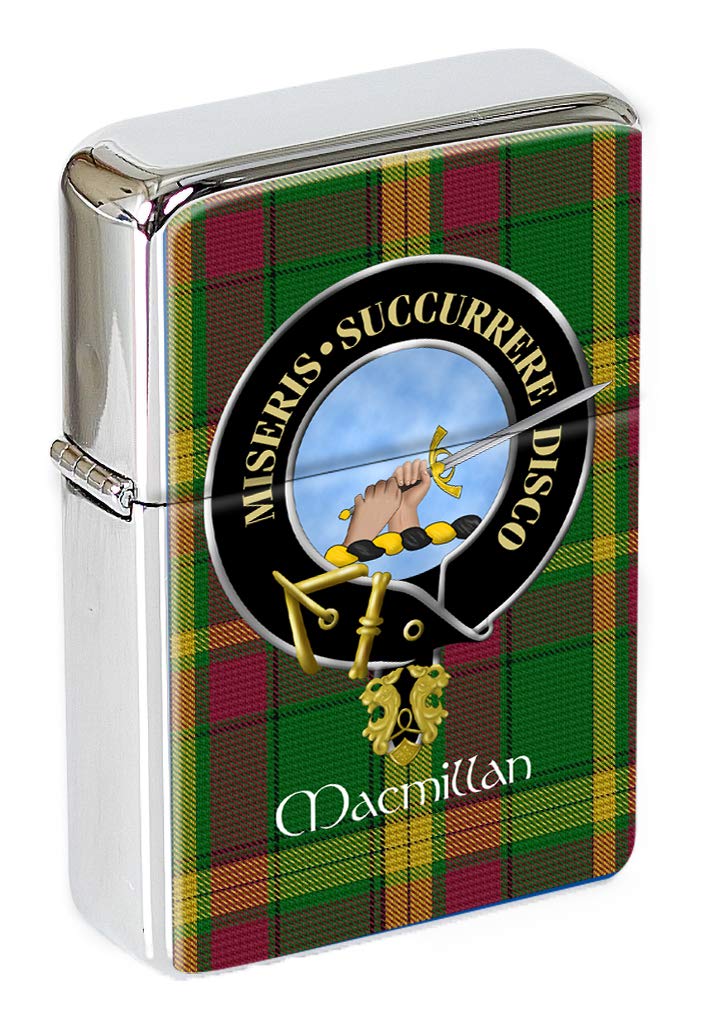 Giftshop Uk Silver Macmillan Scottish Clan Flip Top Lighter