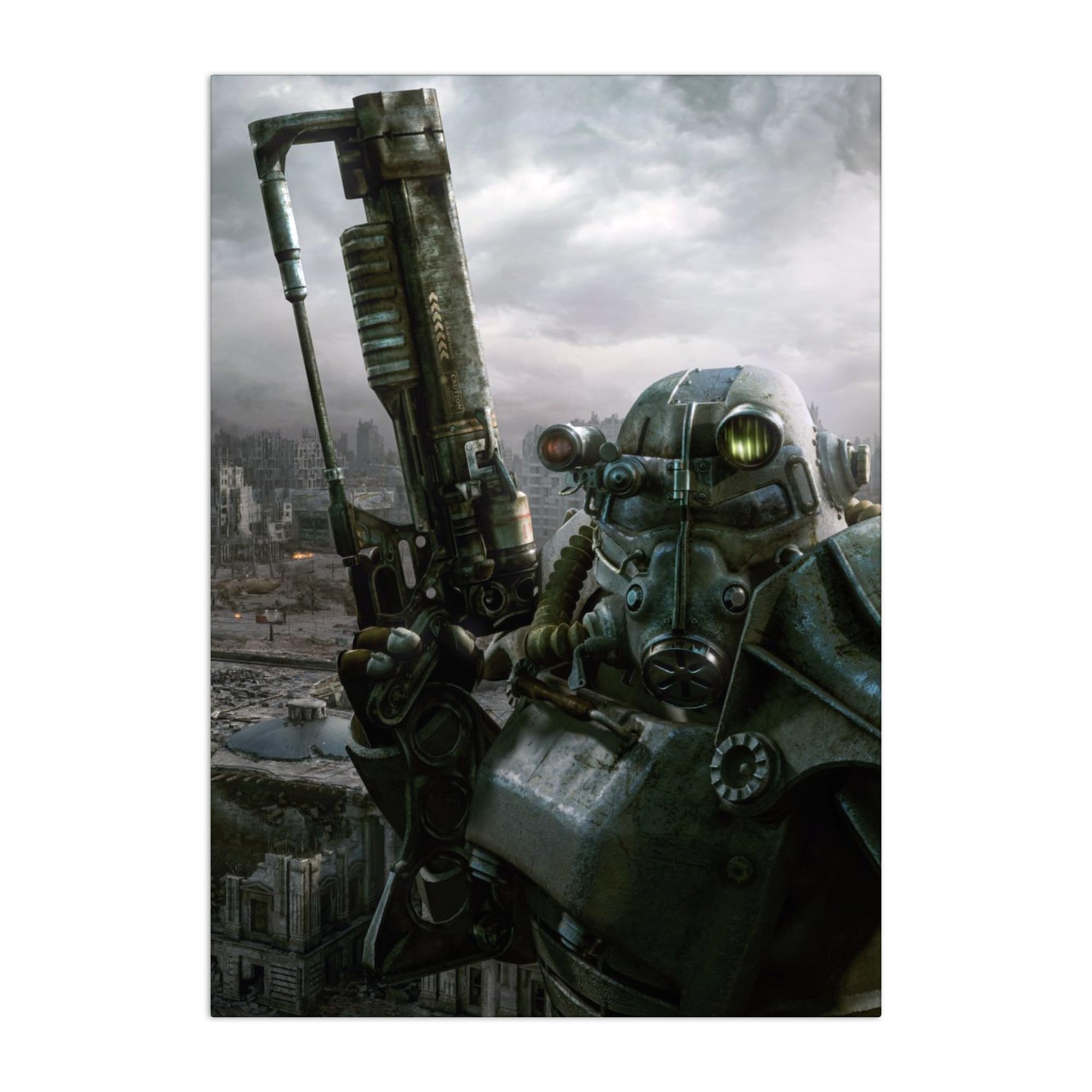 Displate - Poster In Metallo - Montato a Magnete - Fallout - Mech Suit