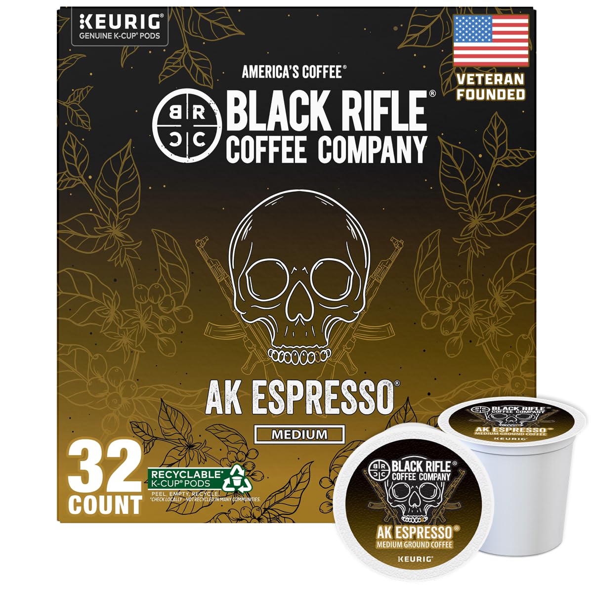 Black Rifle Coffee Company AK-47 Coffee Rounds for Single Serve