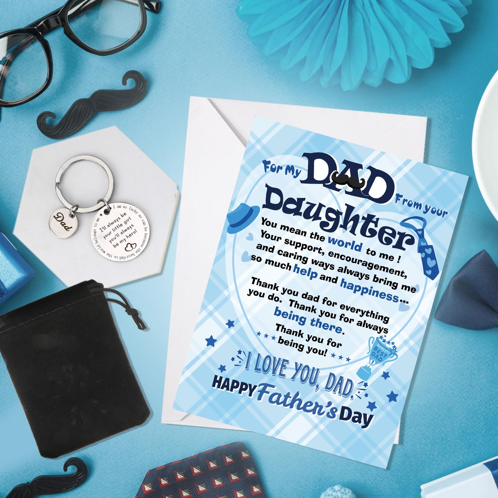 HOWAF Happy Fathers Day Card from Daughter - Image 4