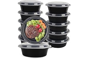 10-Pack Disposable Food Prep Bowls for Meal Prep and Daily Use