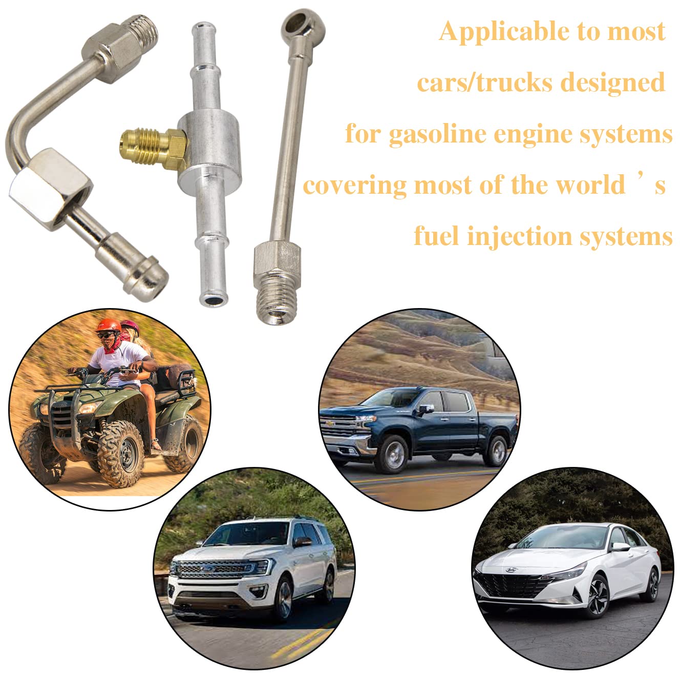 Fuel Pressure Gauge Kit，0-140 PSI Fuel Pump Tester，Fuel Injection Pressure Tester Updated TU-114 Fuel Pressure Tester Kit Gas Oil Pressure Tools Gasoline Tester Tool : Automotive