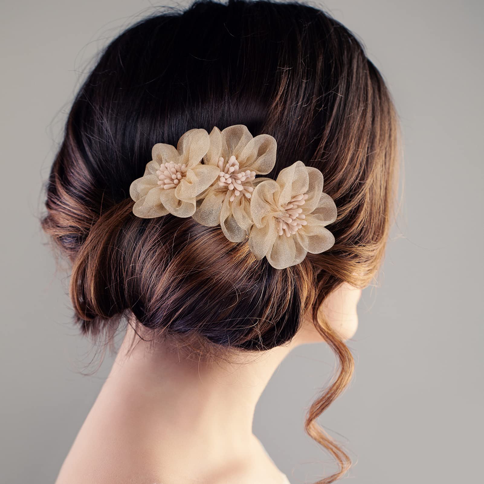 FRCOLOR 18stücke Teiliges Haarknoten-maker Für Frauen Blumen-haaraccessoires Einfach Zu Tragender Haarknoten-styler Für Verschiedene Frisuren Leicht Und Modisch