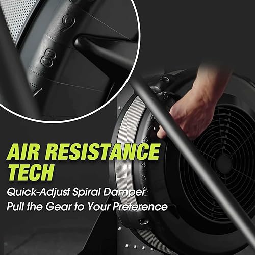 Miniatura 3 de Máquina de ejercicios de esquí, equipo de esquí GMWD para interiores, máquina aeróbica de resistencia al viento, entrenamiento de fuerza interior,