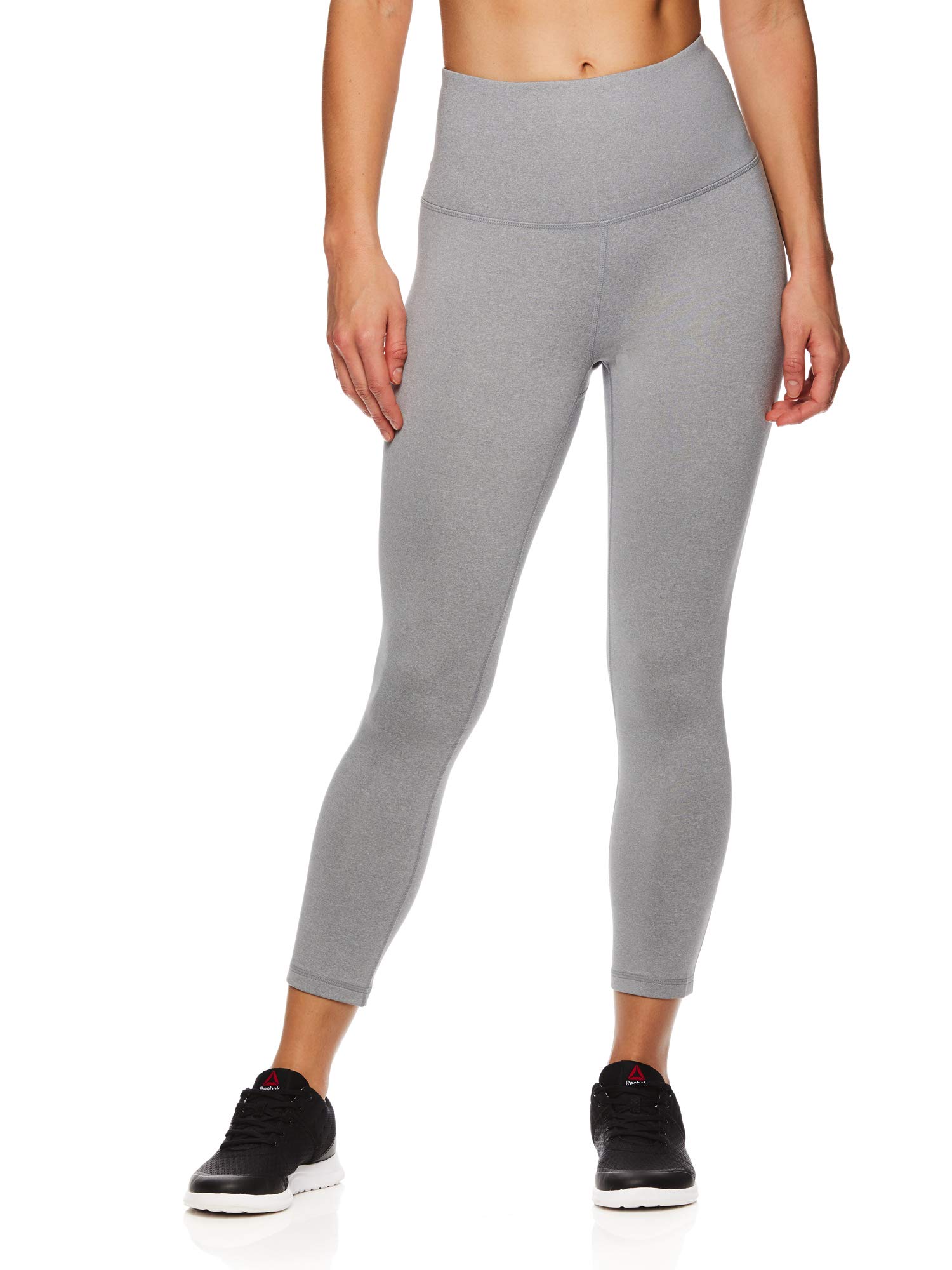 Reebok Damskie legginsy do ćwiczeń Capri z wysokim stanem w talii - rajstopy uciskowe o wysokiej wydajności