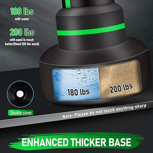 Miniatura 4 de Saco de boxeo independiente con guantes, bolsa de boxeo pesada de 70 pulgadas con soporte para adultos y adolescentes, bolsas inflables de