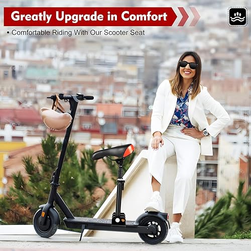 Miniatura 2 de Asiento de scooter eléctrico, para xiao-mi M365 y M365 Pro, asiento ajustable de 17.71-25.6 pulgadas, capacidad de carga máxima de 220.5 lbs220