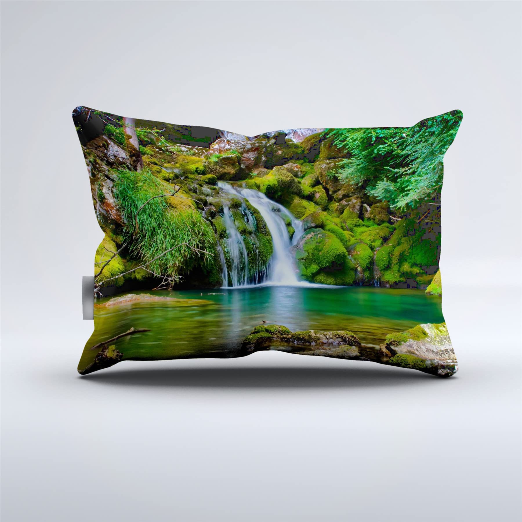 REALIN Set Biancheria Letto Bosco Delle Cascate Copripiumino Bosco Delle Meraviglie Fantasia,2/3/4PCS Copripiumini/Lenzuola/Federe,Singolo,Matrimoniale,King (A,Singolo-140x210cm-4PCS)