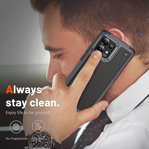 Miniatura 7 de Jeylly Funda para Motorola Edge+ (2023), funda para teléfono Moto Edge Plus 2023 y 2 protectores de pantalla flexible, doble capa a prueba de