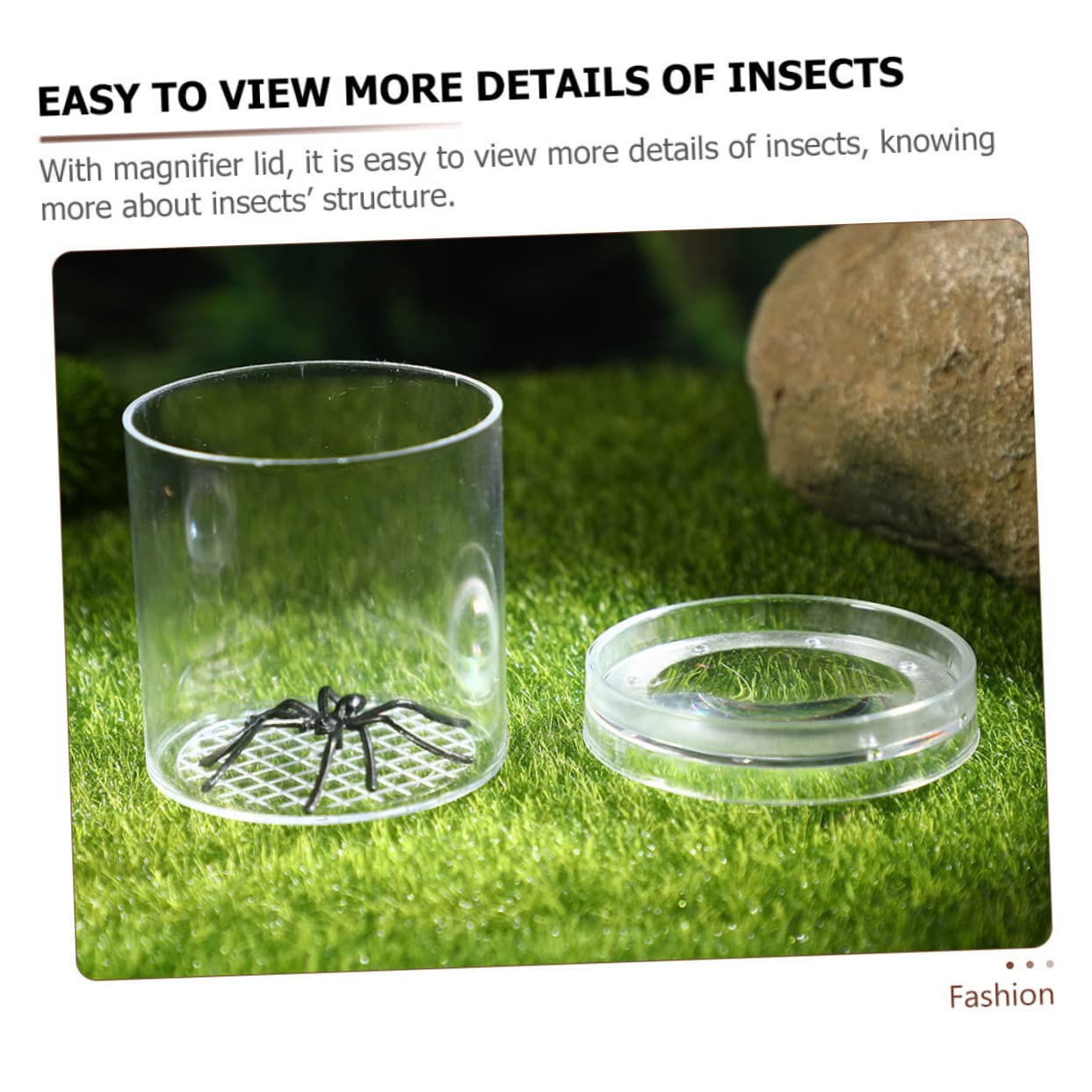 20pcs Viewers Breeding Boxes Critter Observation Boxes Feeding Cage Magnifying Container for Boys and Girls