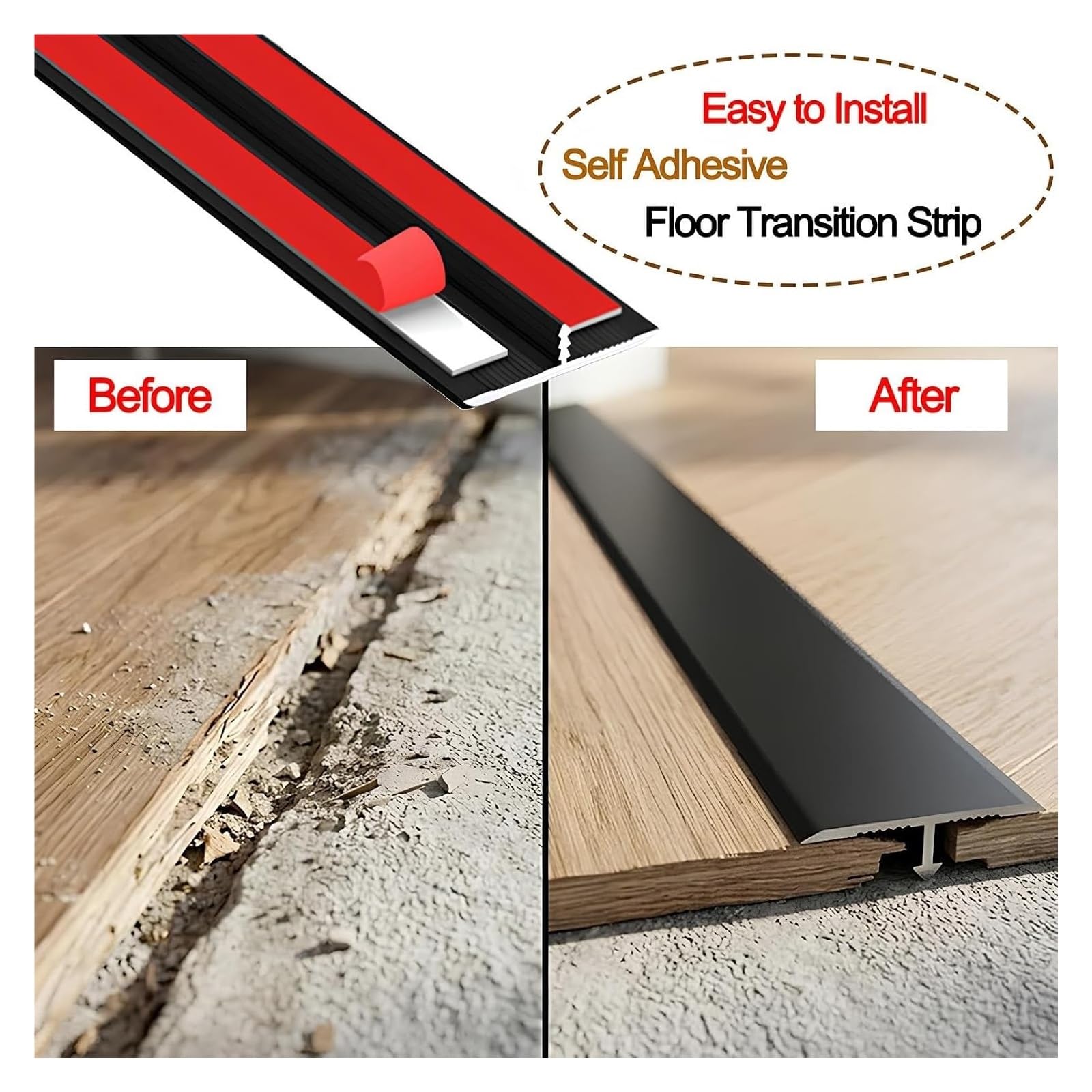 Bande de transition en T pour plancher