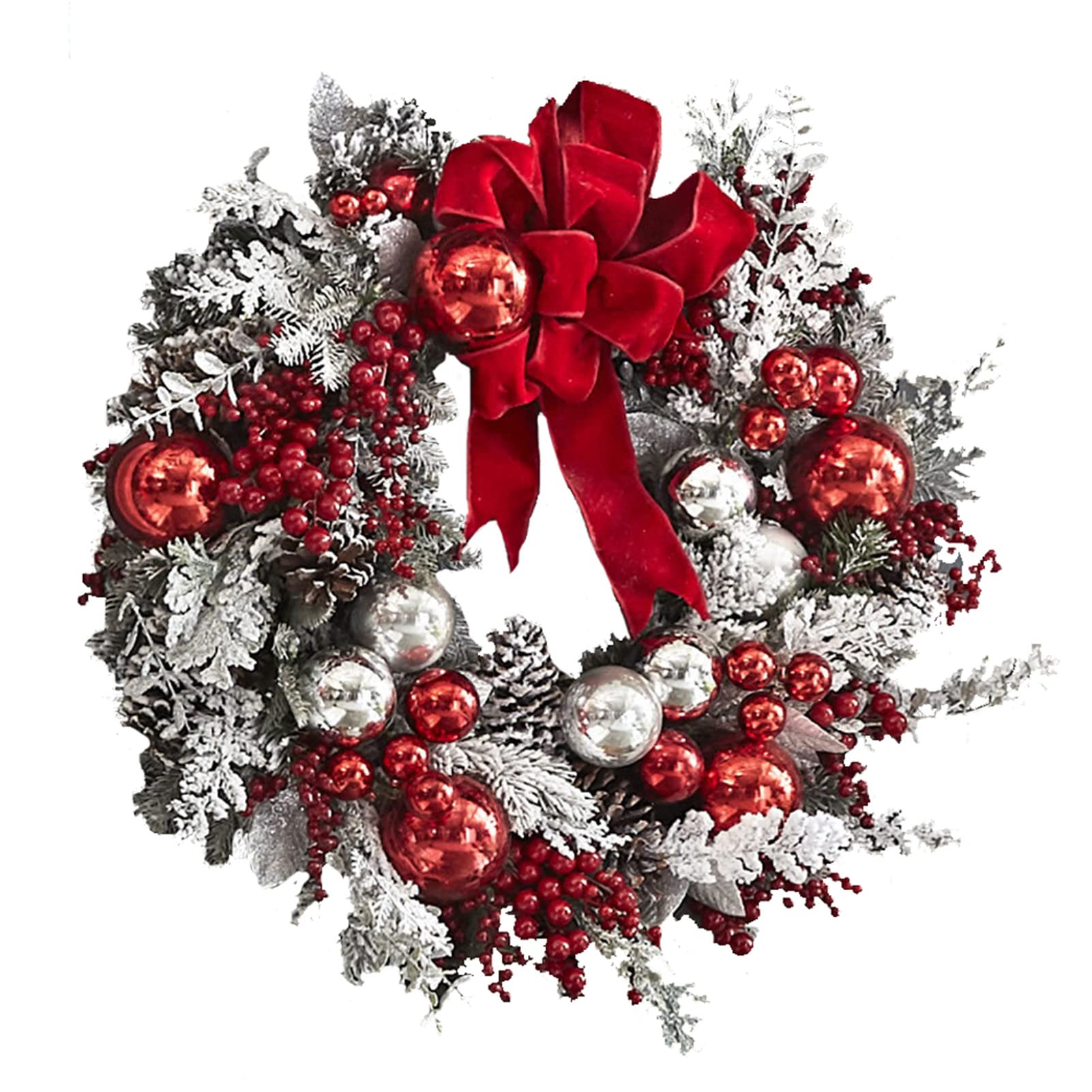Ghirlande Natalizie per Porta d'ingresso 40cm Ghirlanda Natalizia Decorativa Ghirlanda di Natale per Porta Ghirlanda Decorazioni per la Casa Ghirlanda per Natale Decorazioni