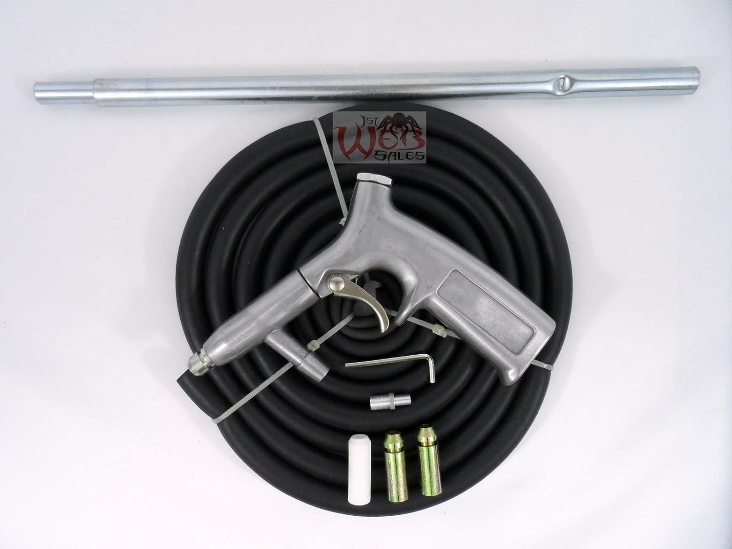 Sandblaster Kit 8pc Air Nozzles Sandblasting Gun Tubes Pick Up Sand