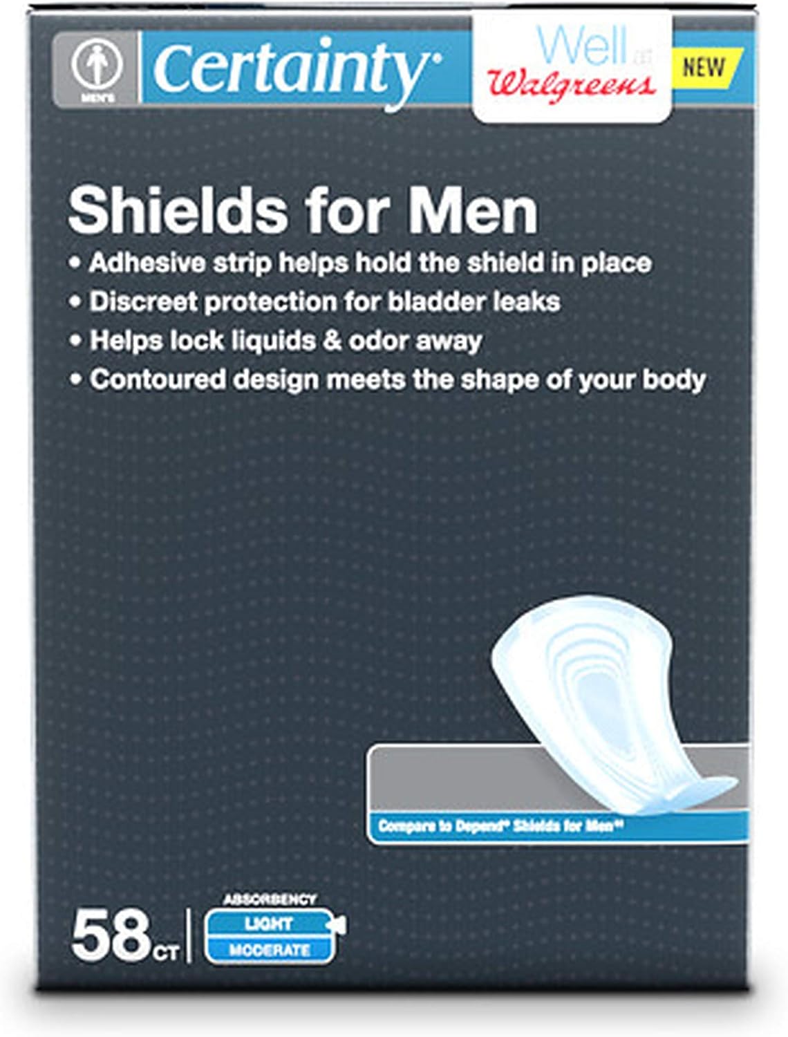 Walgreens Certainty Shields for Men (1) Health & Household