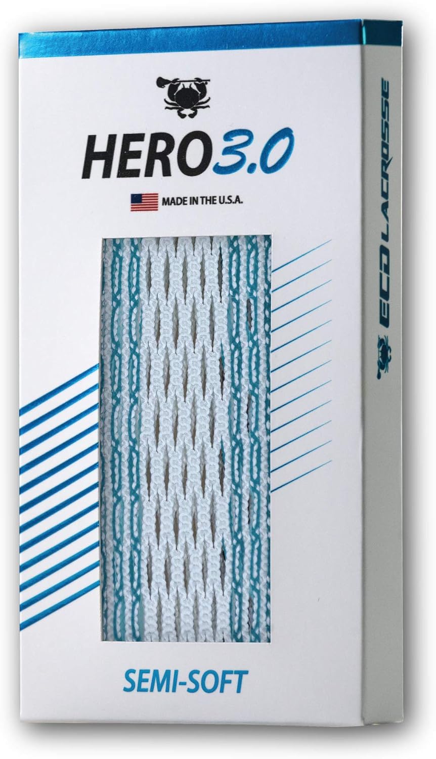 ECD Lacrosse Hero 3.0 Mesh - Semi Soft - Red Storm Striker : Sports & Outdoors