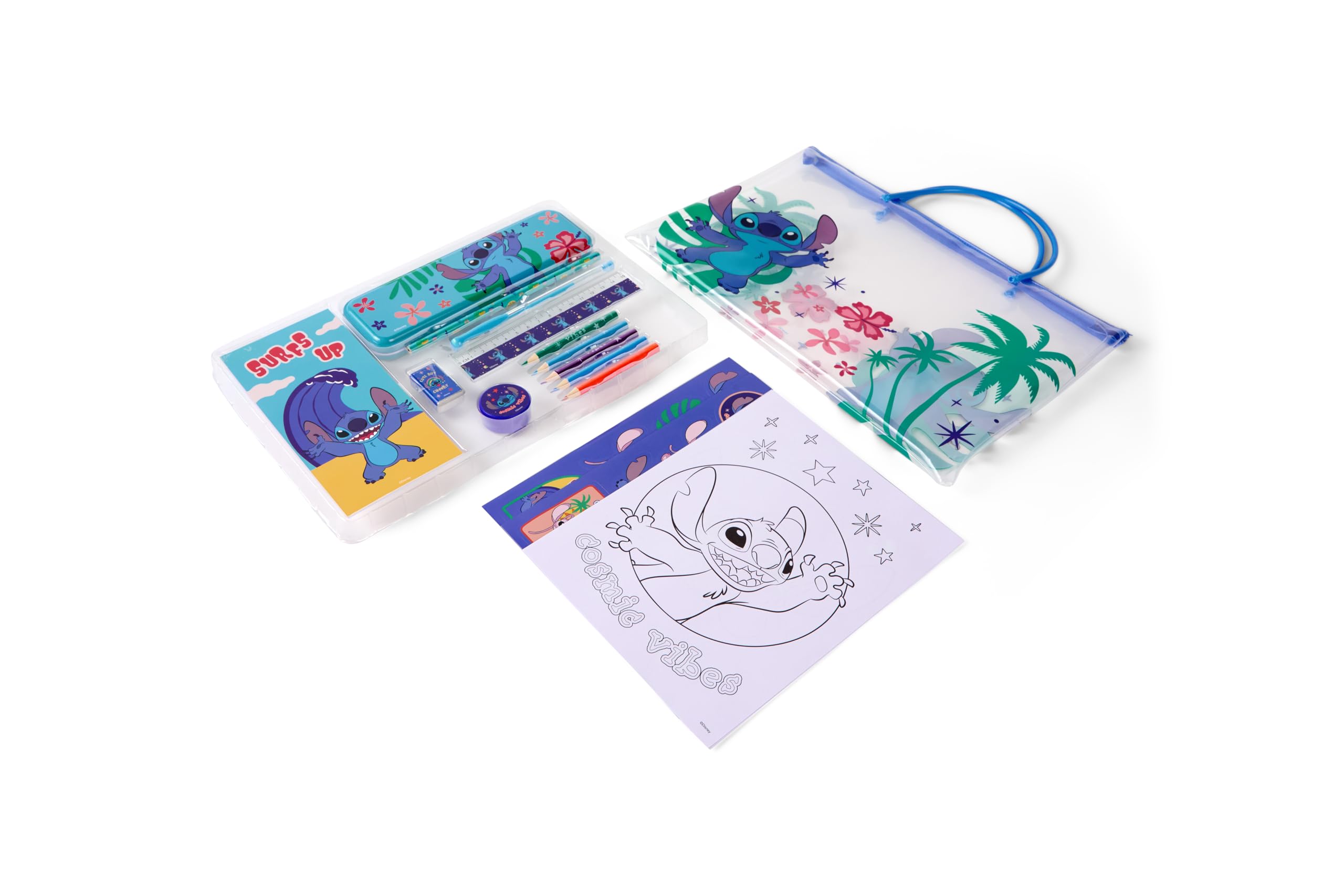 Disney Stitch Writing and Drawing Travel Set, multicoloured, 23 cm x 34 cm x 2 cm - Image 2