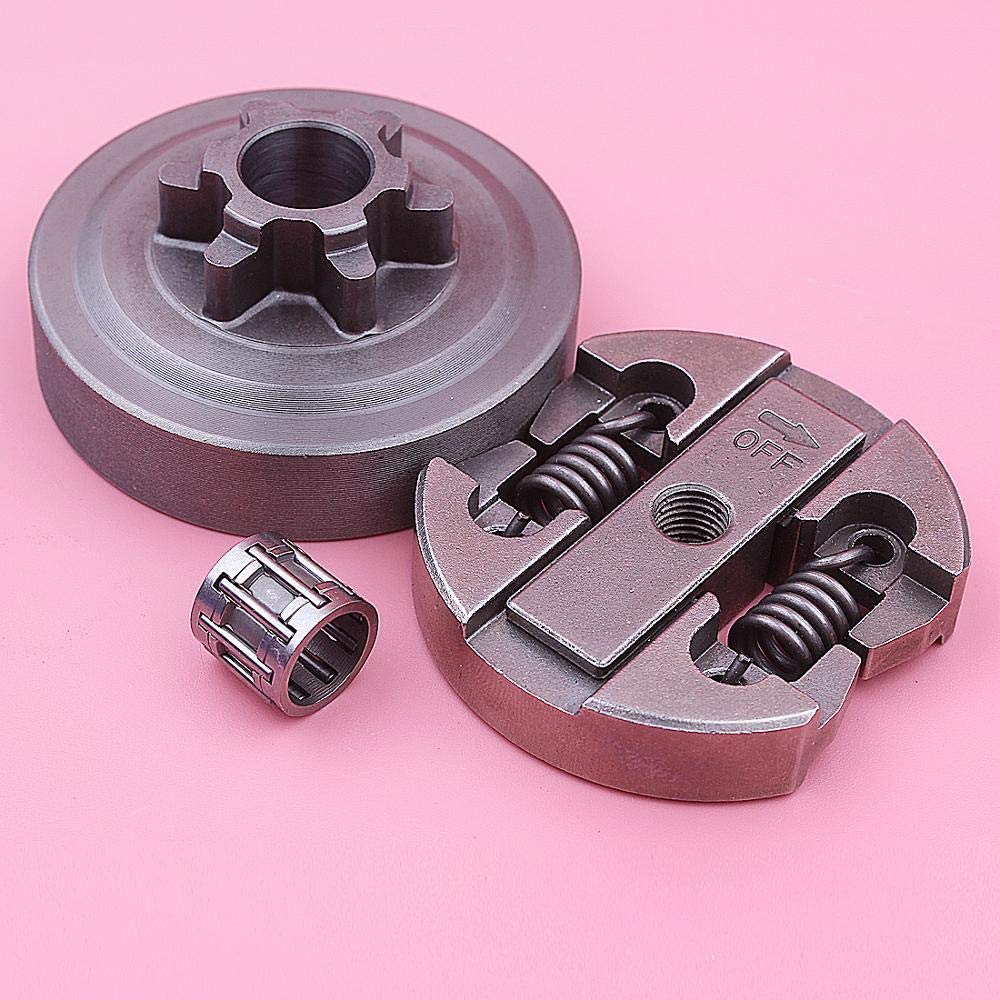 Kit de cojinete de Agujas for Tambor de piñón de Embrague de 3/8" y 6T, Compatible con Motosierra de Gasolina de 2500 y 25 CC.