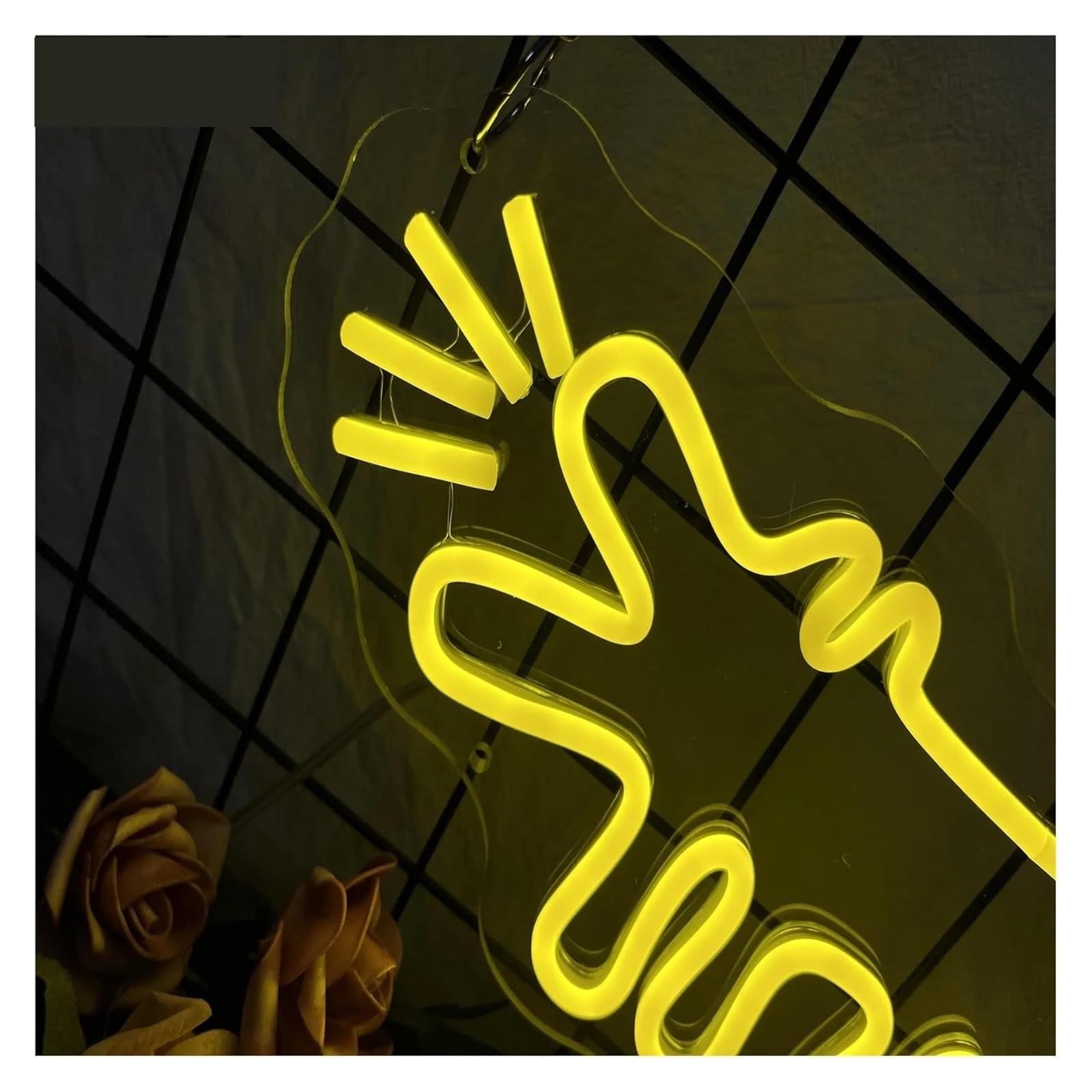 Insegna al neon "Cane che abbaia" Decorazione per negozio di animali 30x18cm