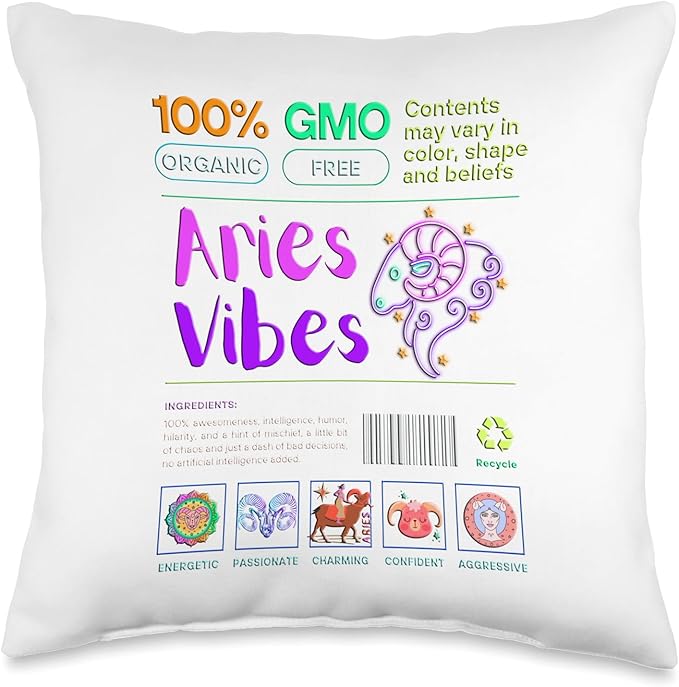 Zodiac sign Aries Throw Pillow