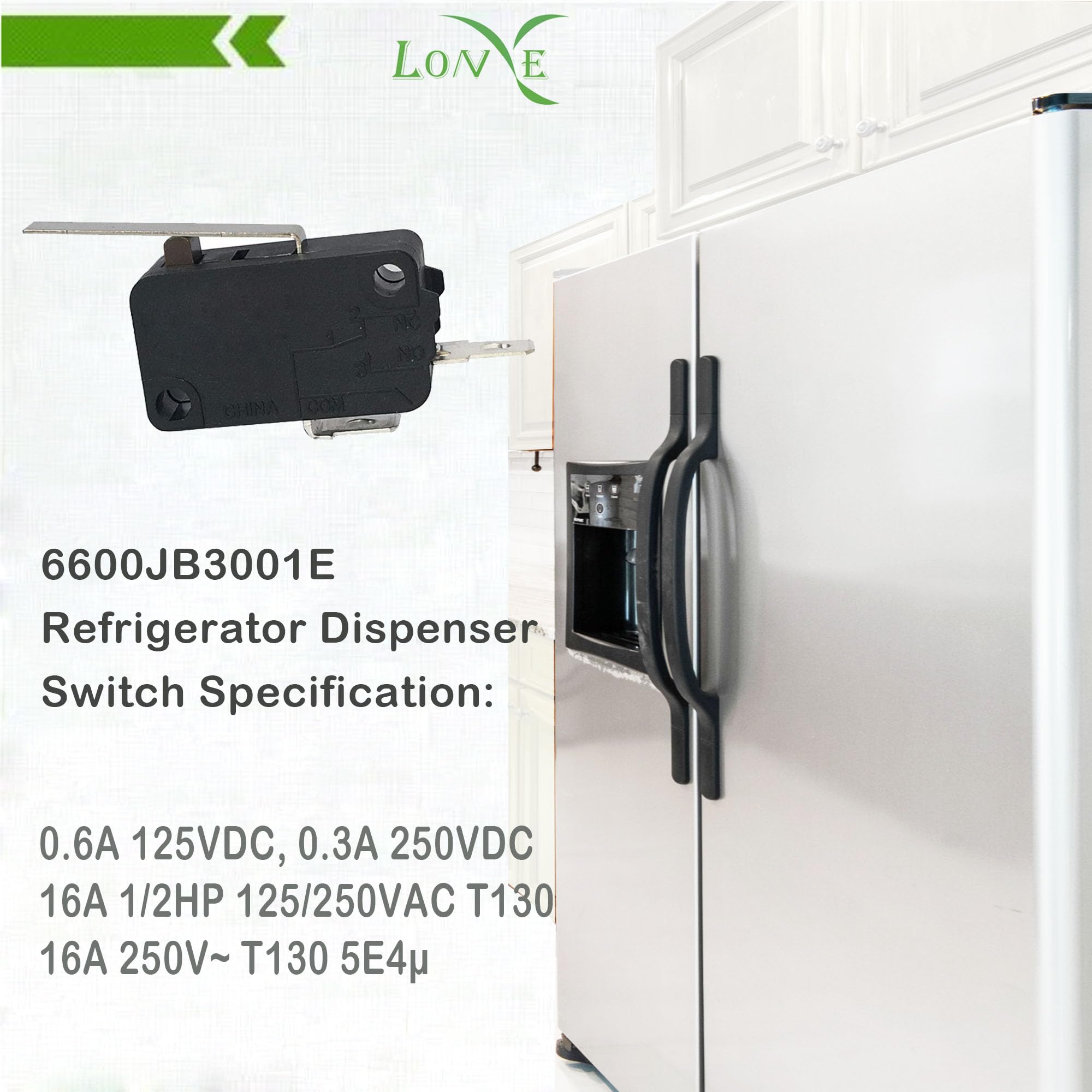Interruttore Micro Per Dispenser Frigorifero Kenmore/LG Porta Francese - SZM-V16-2FA-53 BARN4-4