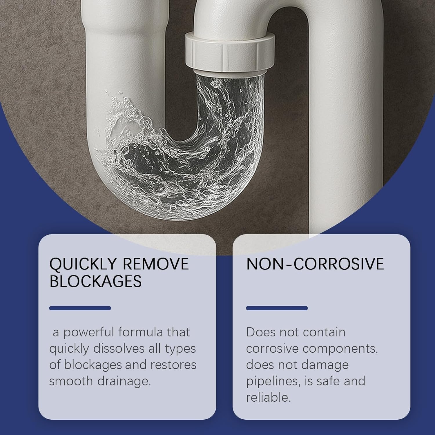 Pipe Bobo - Detergente per tubi Bobo, 2 pezzi, Power ful Pipe Dredge Agent, Strong Pipe, Excavator, WC per cucine e bagno, shower (2 pezzi)