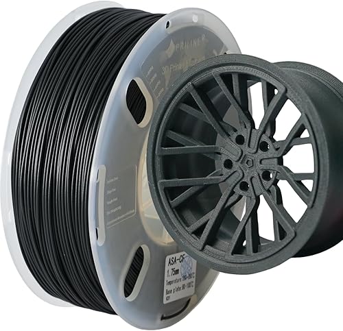 Filamento de fibra de carbono, PRILINE - Filamento de impresora 3D de fibra de carbono ASA 1.75mm, filamento de fibra de carbono de alta resistencia