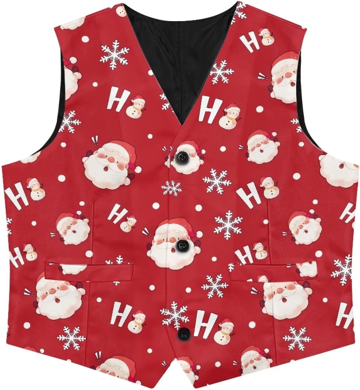 Biyejit Boys' Vest Slim Formal Suit Vest Kids Waistcoat for Wedding Homecoming with Pockets Adjustable Back Strap 5-14 Years