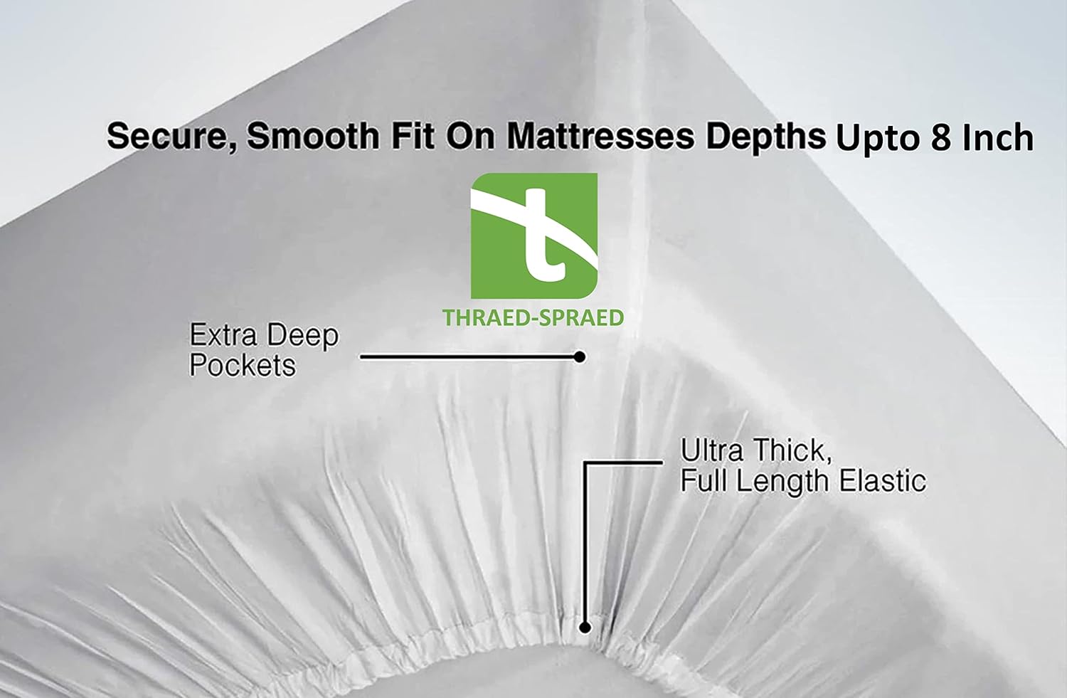 RV Truck Size 42" X 80" Sheet Set 600 Thread Count 100% Egyptian Cotton 8-Inch Deep Pockets Made for RV, Camper, Motorhomes, Boat, Soft Luxury & Breathable, 4-PC RV-Sheets - Light Blue Solid