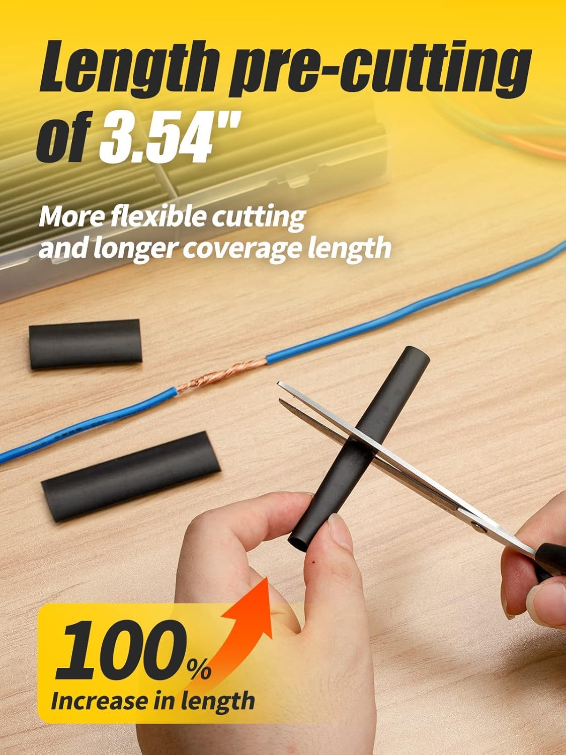 Heat Shrink Tubing Kit - 400 Pcs Adhesive Wrap -12 Heat Shrink Tubing Kit - 400 Pcs Adhesive Wrap -12