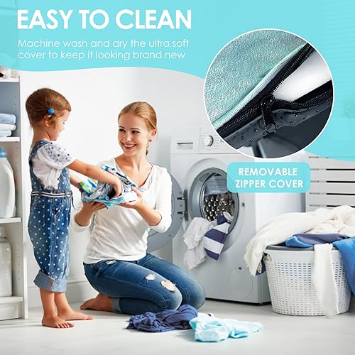 Miniatura 3 de Trifold Mattress, Single Foldable Floor Mattress 3 inch Memory Foam with Washable Cover Non-Slip Bottom, Tri Folding Bed Topper for Guest & Travel