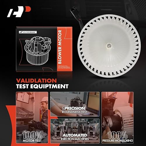 Miniatura 6 de A-Premium Conjunto de motor del soplador de calentador HVAC compatible con vehículos Nissan, Quest 2004-2009, MPV, lado delantero, repuesto #