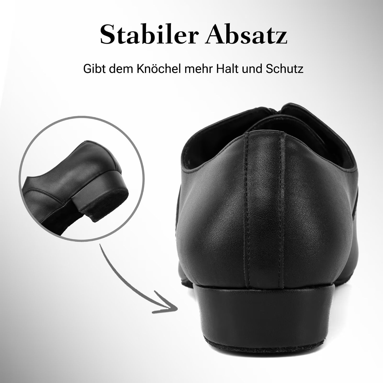 Chaussures de danse pour homme - Noir - Chaussures de danse standard - Pour salsa, tango