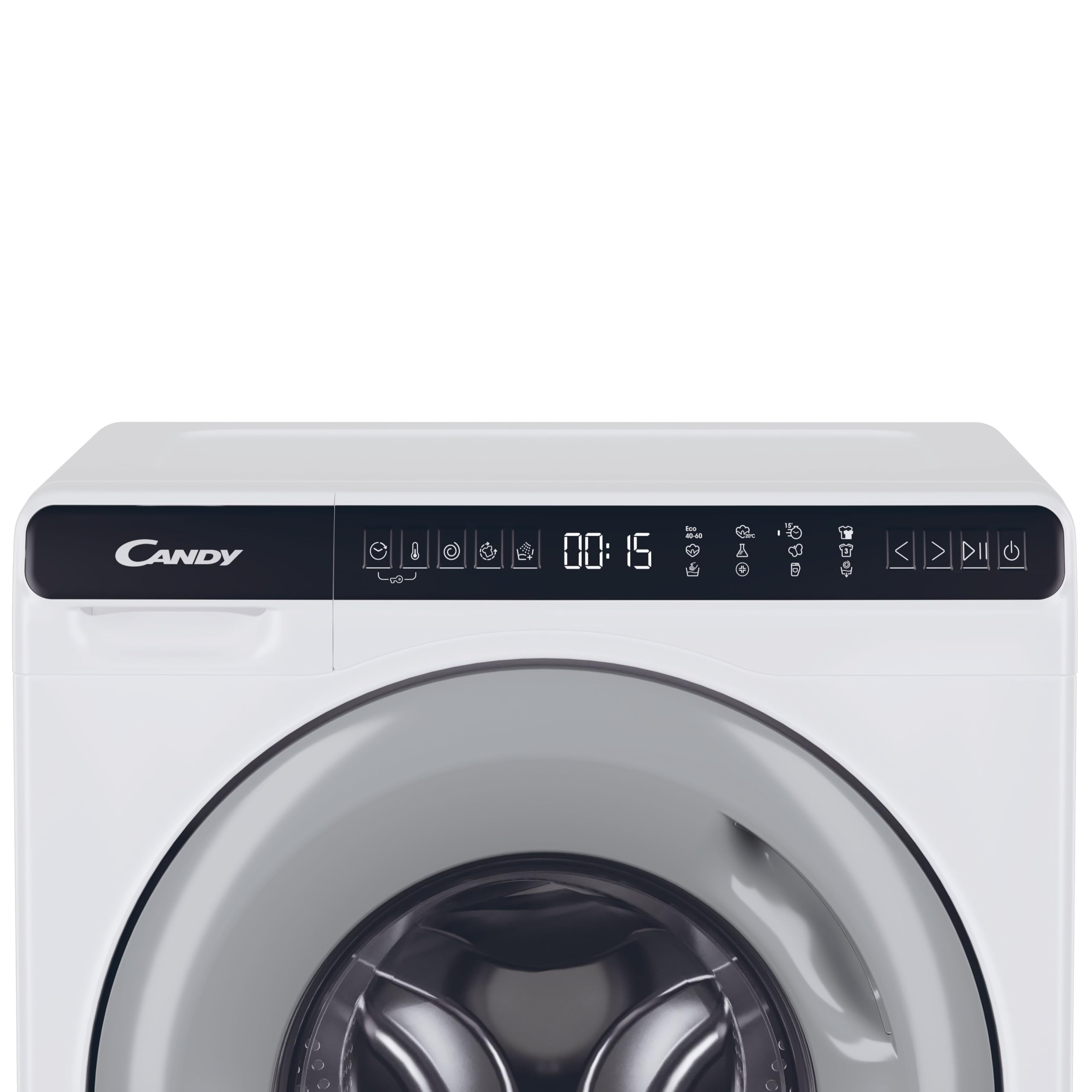 CANDY MINIAQUA CW50-BP12307G-S, Lavadora de Carga Frontal, 5 kg, 1200 revoluciones, Programas Rápidos, Resistente a Arranques, Intemporal, Gris/Blanco, 70 x 51 x 45 [Clase energética A]