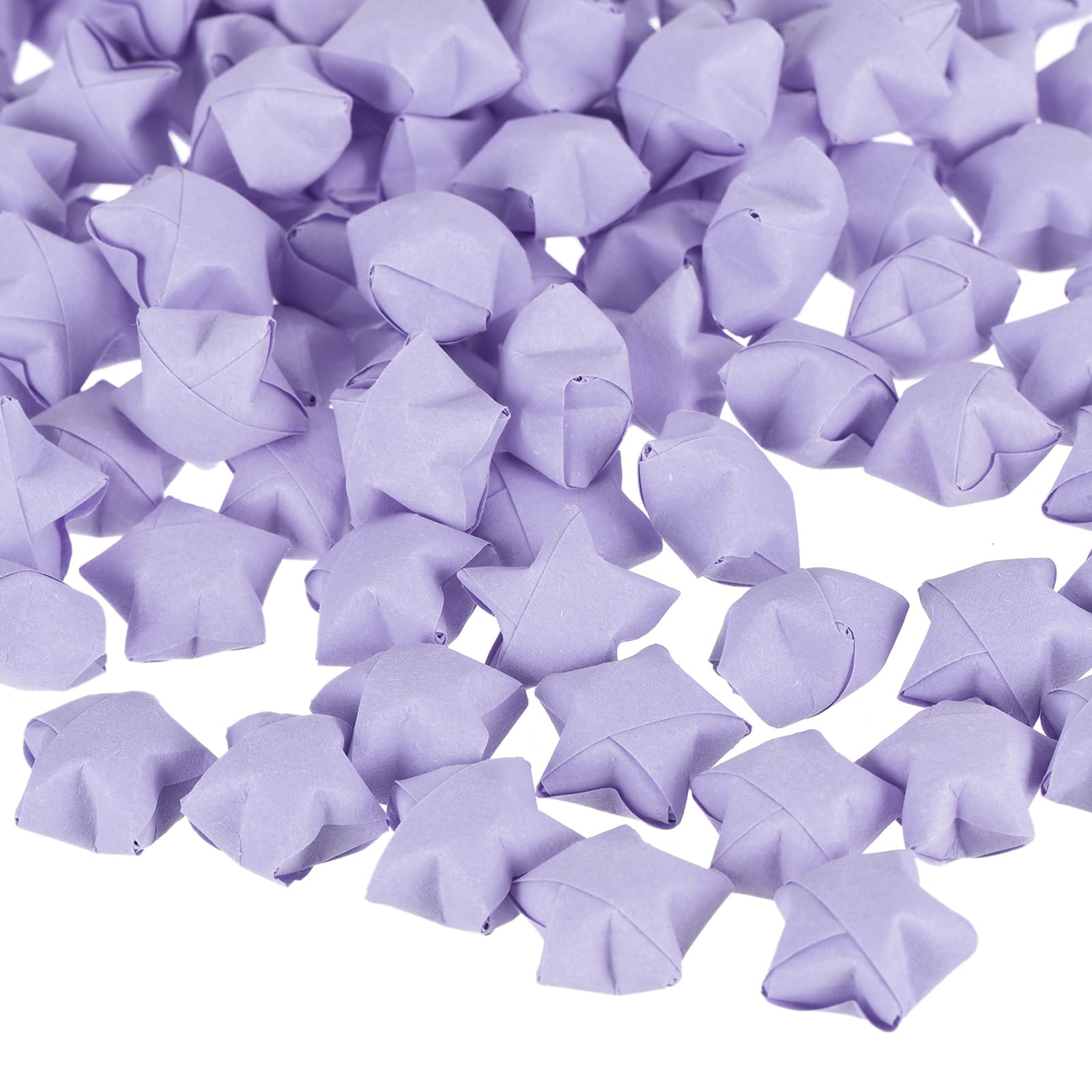 sourcing map 136pcs Pre-Made Origami Lucky Stars Paper Wishing Star Light Purple for Best Wish Christmas Party Wedding Valentine's Day Girl Friends Gift