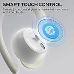Monster N-Lite 216 Wireless Earbuds, Sports Ear Buds with Earhooks, ENC Noise Cancelling Mic,IPX6 Waterproof. Bluetooth 6.0 Headphones Stereo Bass Ear Buds 48H Playtime with LED Display White