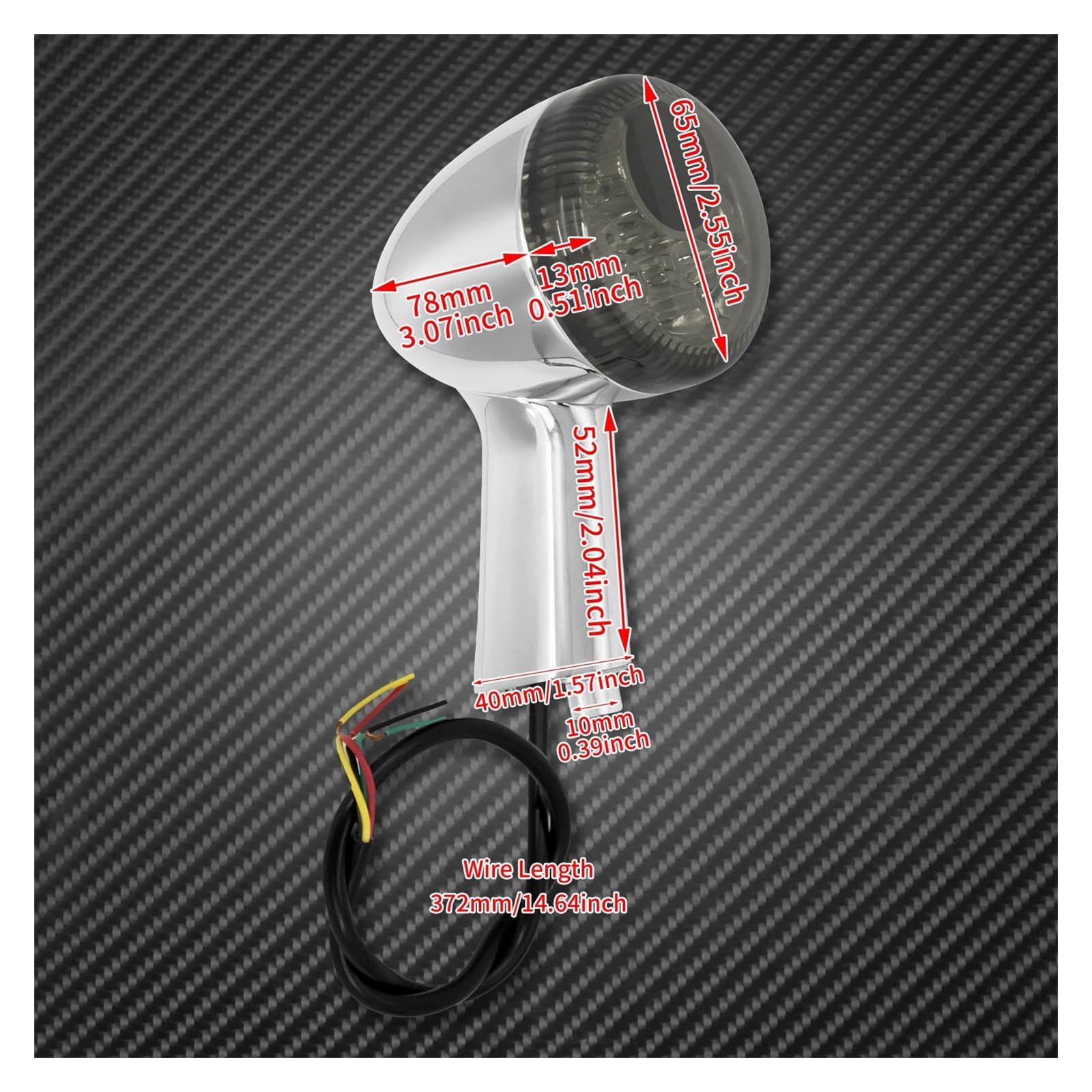 Luces Señal Giro Moto Intermitentes Traseros para Motocicleta, Luz LED, Indicador De Freno, Luz De Marcha para Sportster XL 883 Iron 1200 48 Nightster 1992 En Adelante