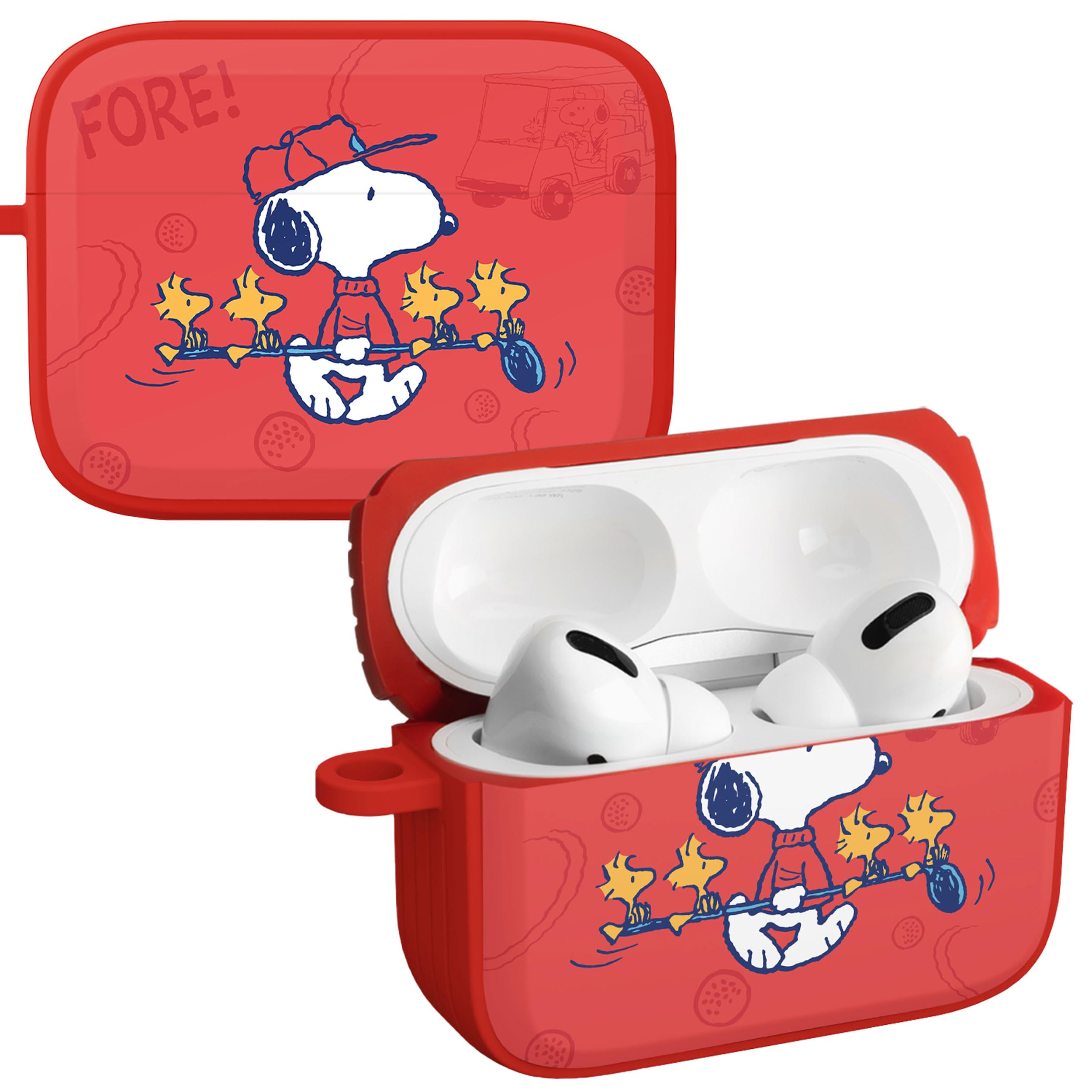 Peanuts Snoopy in Sports HDX Case Cover Compatible with Apple AirPods Pro 1 & 2 (Golf)