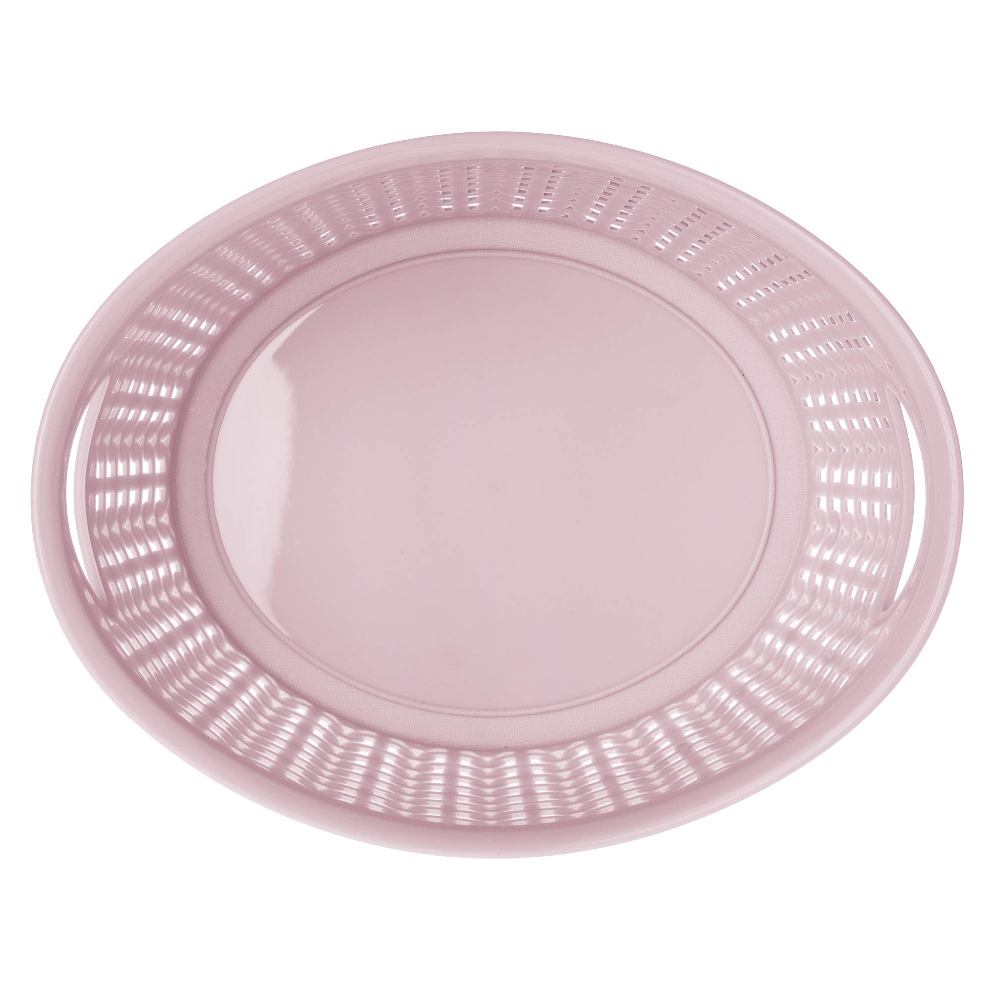 Panier de rangement KADAX, panier d'étagère en plastique, panier de salle de bain, panier de rangement, cosmétiques, panier universel léger, récipient de rangement, panier à linge (1,5L, rose