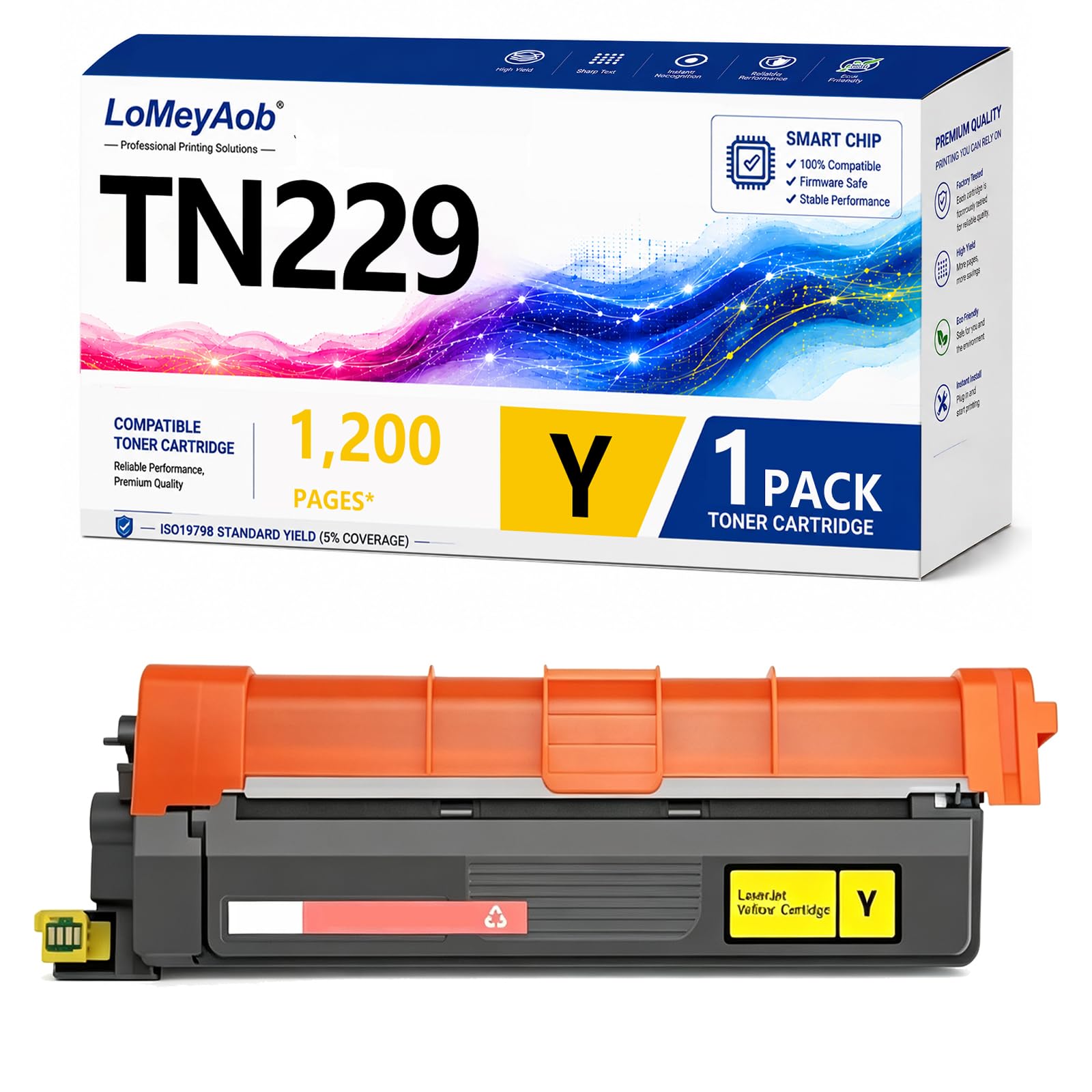 TN229 229 Cartucho de tóner, reemplazo de Alto Rendimiento para la Impresora Brother LaserJet HL-L3280cDW L3220cW L8245CDW L3295CDW L3300CDW, Colores Ricos