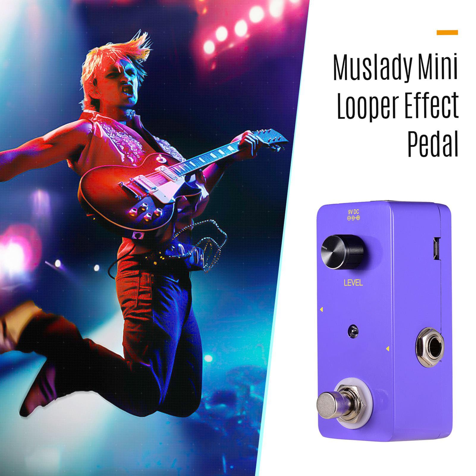 Pedale 'effetto a Looper di Chitarra Pedale a 5 Minuti a Looper a per il Basso per Chitarra Elettrica