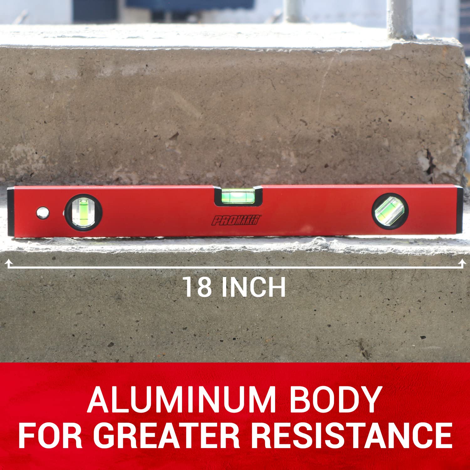 PROMAKER Level - 18" Magnetic Level Tool -6