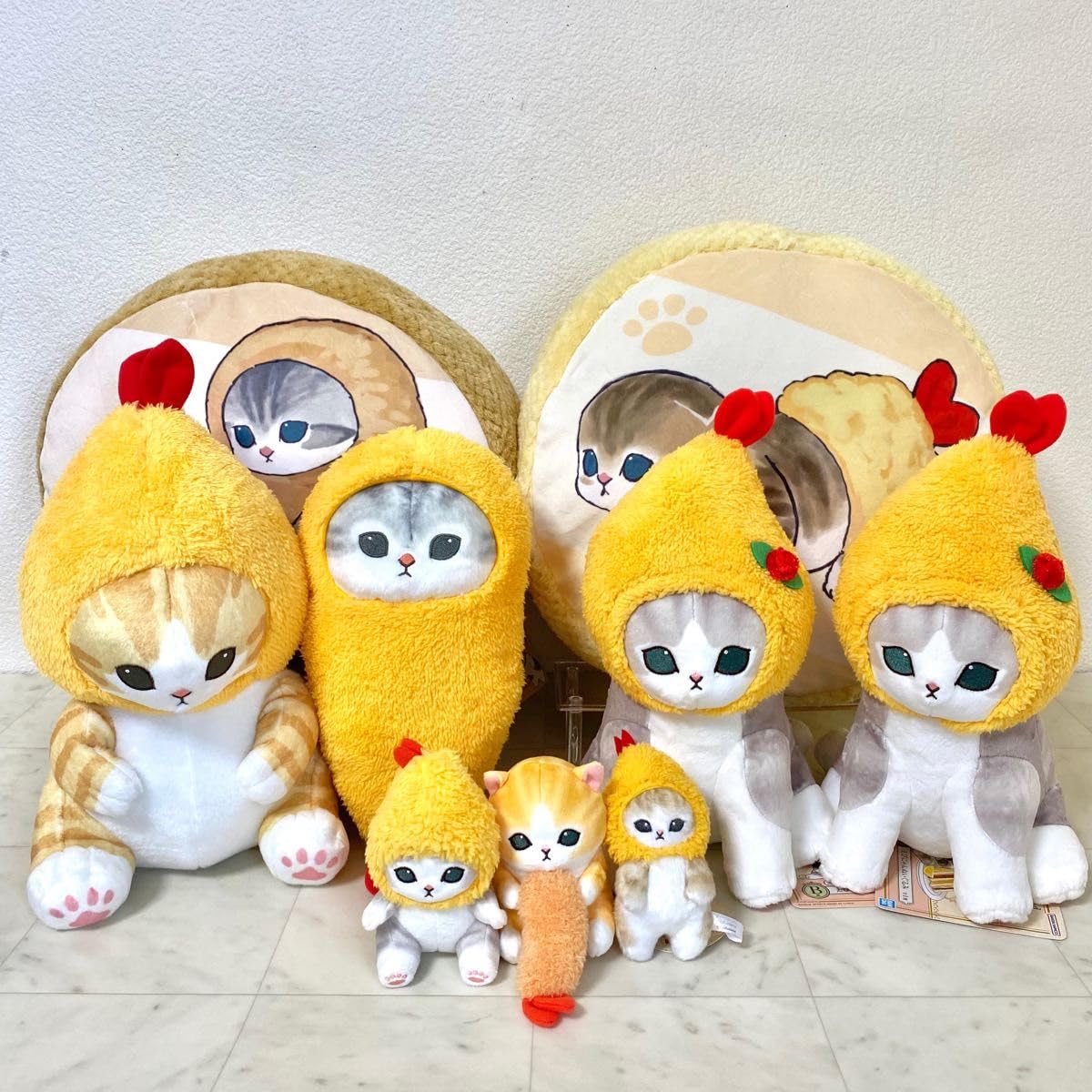 Amazon.co.jp: mofusand えびにゃん エビにゃん ぬいぐるみ クッション 