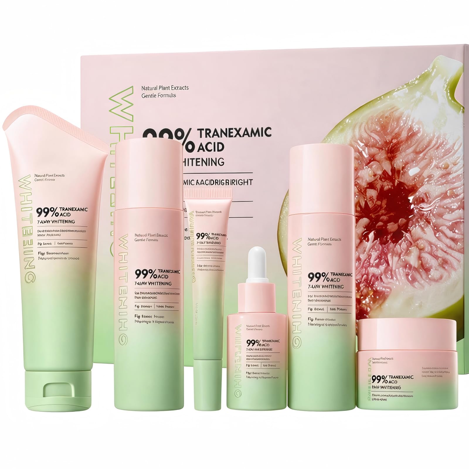 6PCS Figs Korean Skin Care Set, Moisturizing Korean Facial Kits for Women | Hydrating Skincare Kits with Cleanser, Toner, Eye Cream, Serum, Lotion, Face Cream, Self Care, Daily Nourishing for All Skin