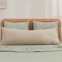 Vista 53 de BESTOUCH Funda de almohada 100% algodón lavado para cabello y piel, tacto de lino, suave, cómoda, transpirable, juego de 2 fundas de almohada