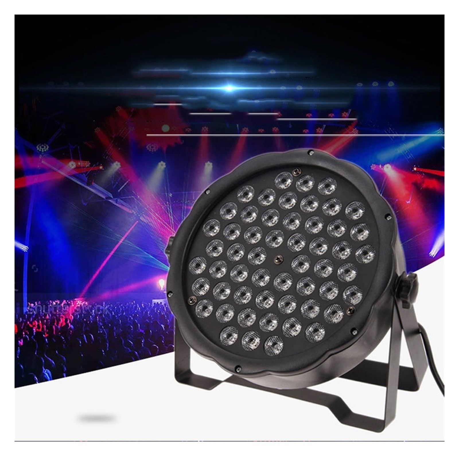 Barra de luces LED para escenarios 54 LED Par Light 7 colores Control de sonido RGBW 512 DJ Disco Luces de escenario KTV Navidad Bar Club Boda Fiesta de cumpleaños Show Cree una atmósfera satisfactori