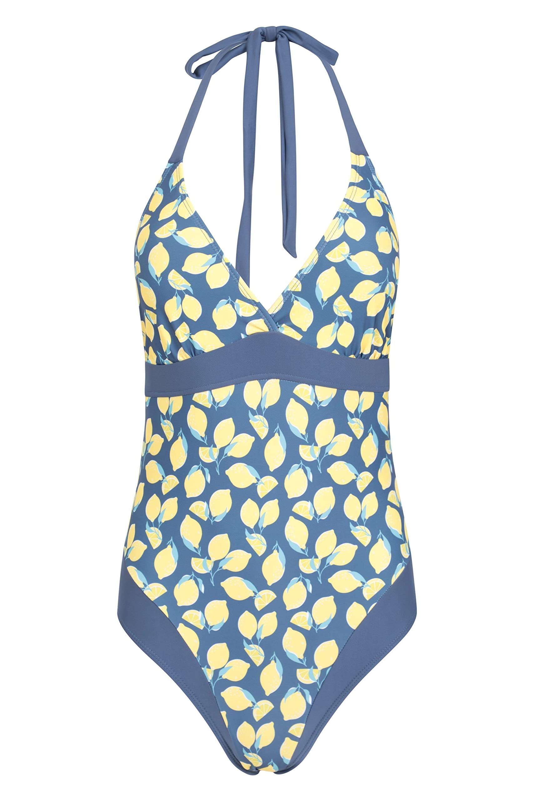 Mountain Warehouse Women's 'Ocean Notion' Quick Drying Removable Cups Stretchy Swimsuit in Blue | Size: 8