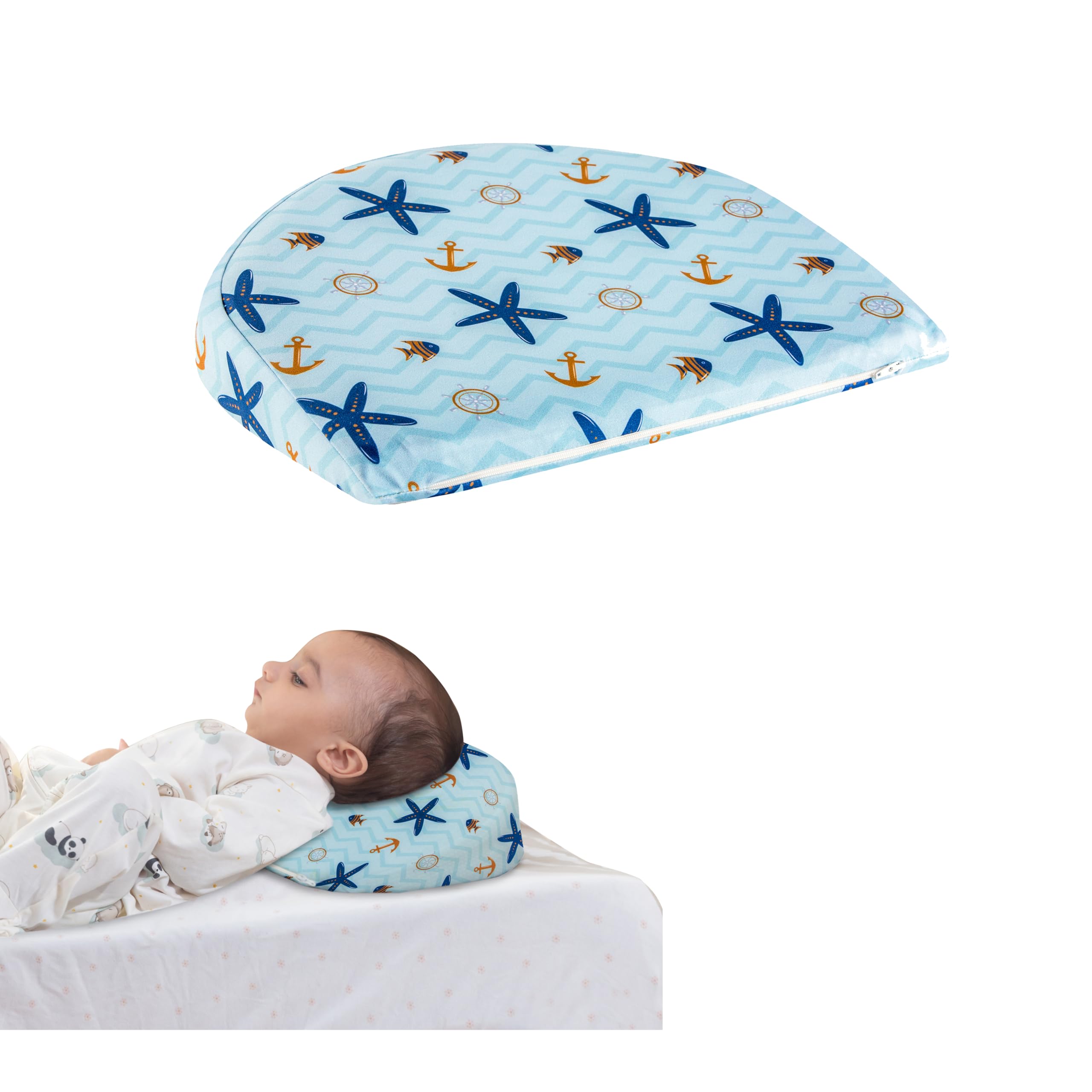 The White Willow Baby Crib Half Wedge Pillow Used Under
