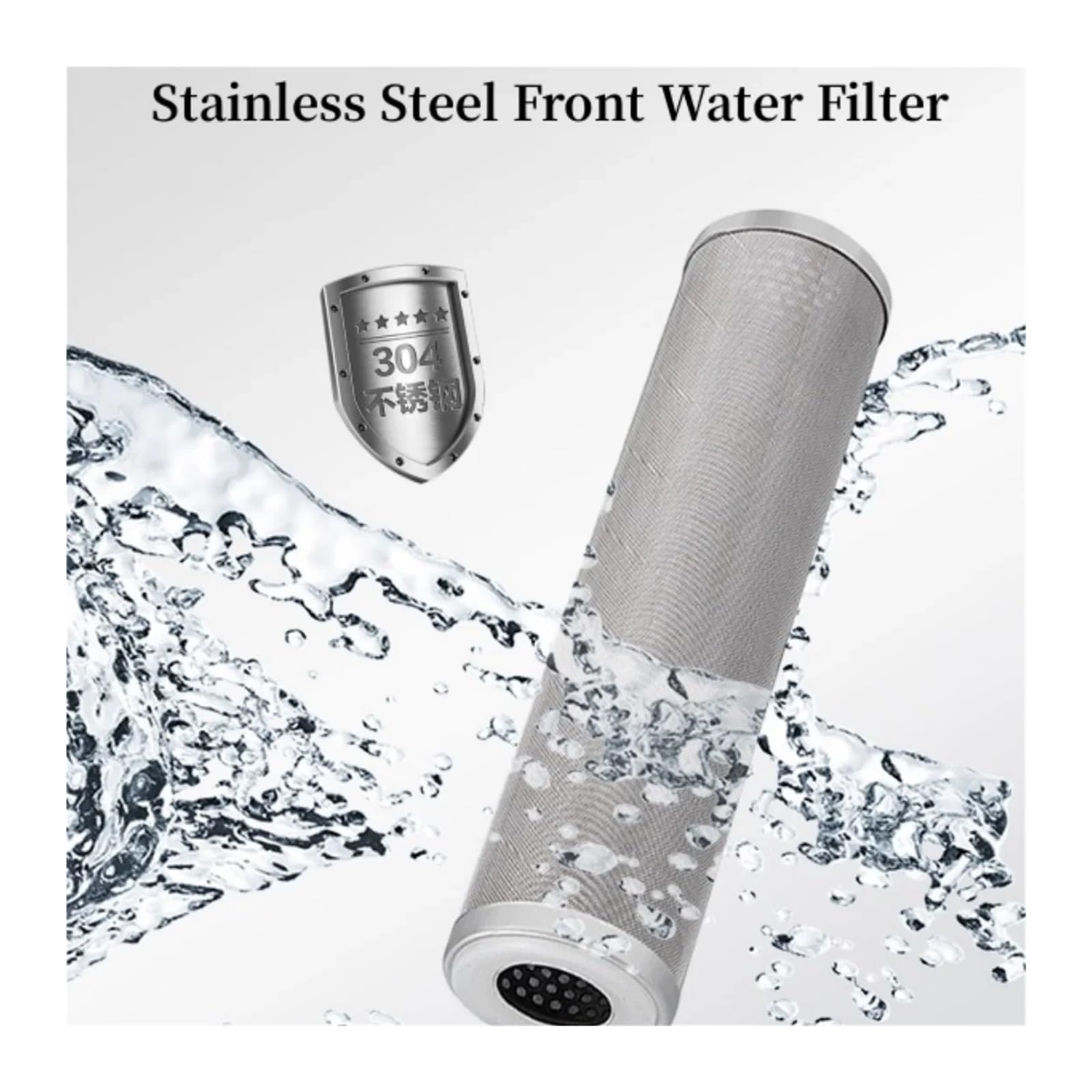 Los Accesorios Purifi De Agua De Acero Inoxidable De 10 Pulgadas Se Pueden Limpiar Y Reutilizar 5 Micrones Y Más(5 Microns)