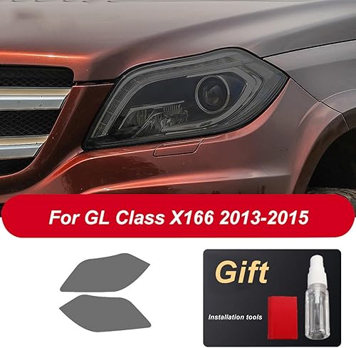 Miniatura 2 de JCAKES Adhesivo de TPU para faros delanteros de coche, color negro ahumado, para Mercedes Benz X204 GLS Clase X166 W463 V Accesorios